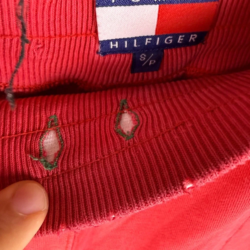 VTG‎ 90s Tommy Hilfiger Sweat Shorts Athletic NO Drawstring Small Sailing Grunge